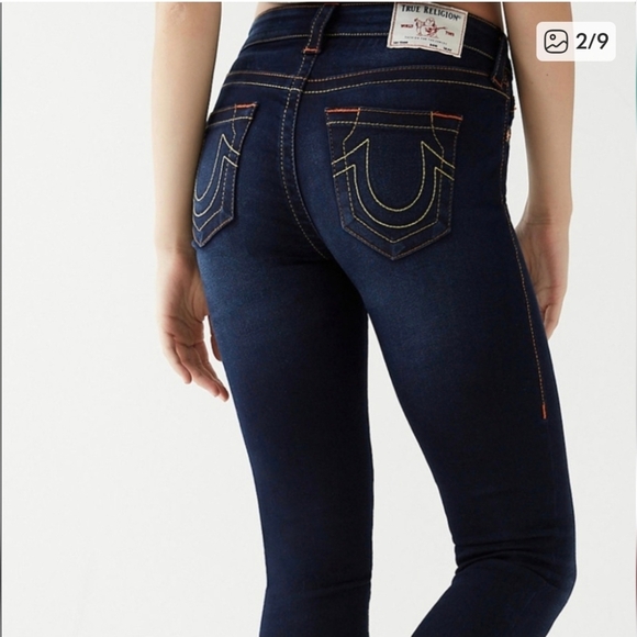 True Religion Y2K Vintage Halle Jeans Darkwash Size 29 - Picture 3 of 8